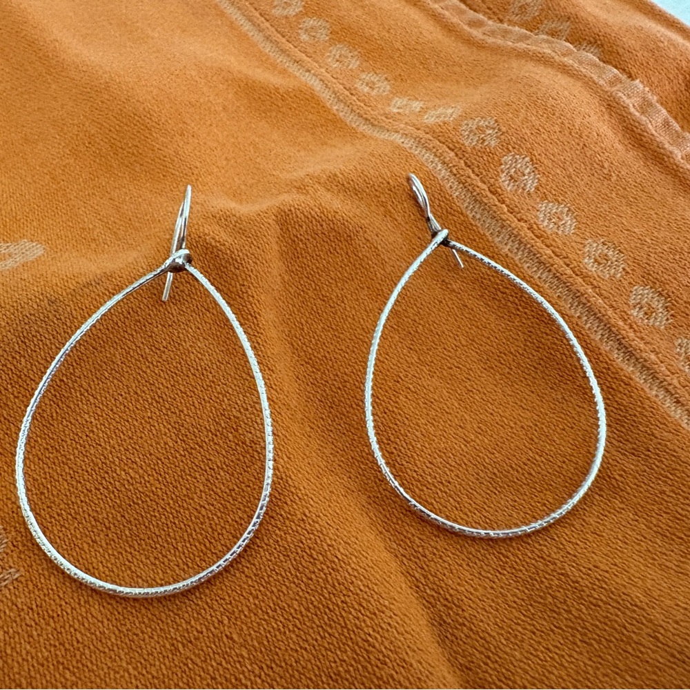 Silpada Silver Hoop Earrings